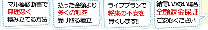 個人年金,生命保険,銀行積立,積立投資が使えます